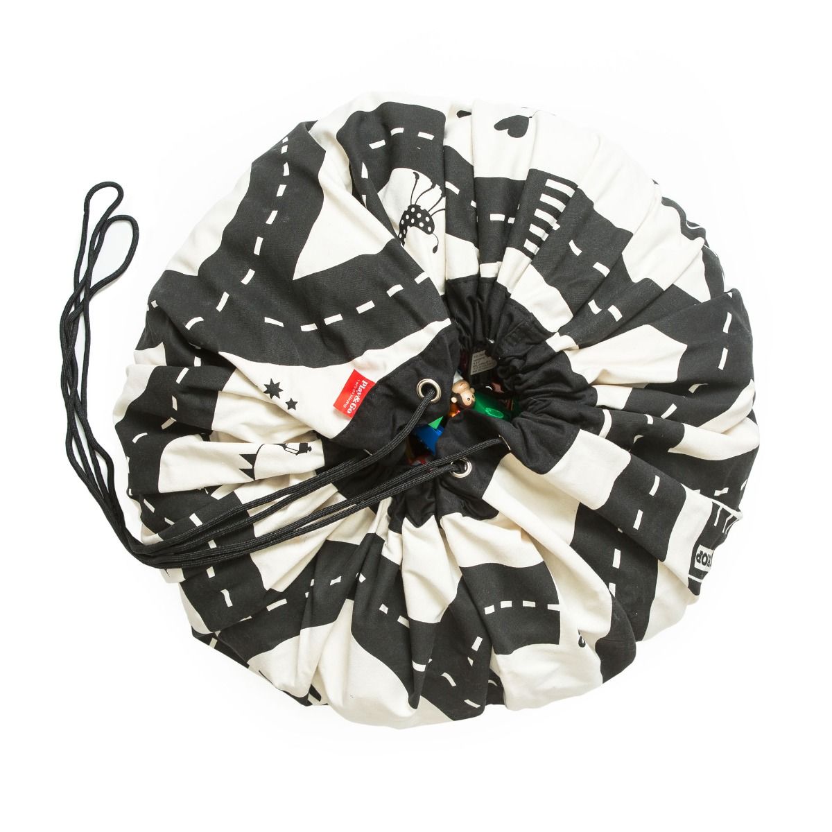 PLAY&GO Hrací podložka / vak na hračky Silnice / Blesk | Stylové doplňky pro děti a ženy | Lavly.cz