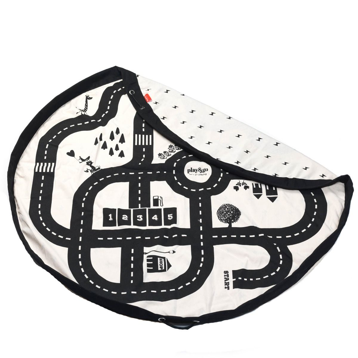 PLAY&GO Hrací podložka / vak na hračky Silnice / Blesk | Stylové doplňky pro děti a ženy | Lavly.cz