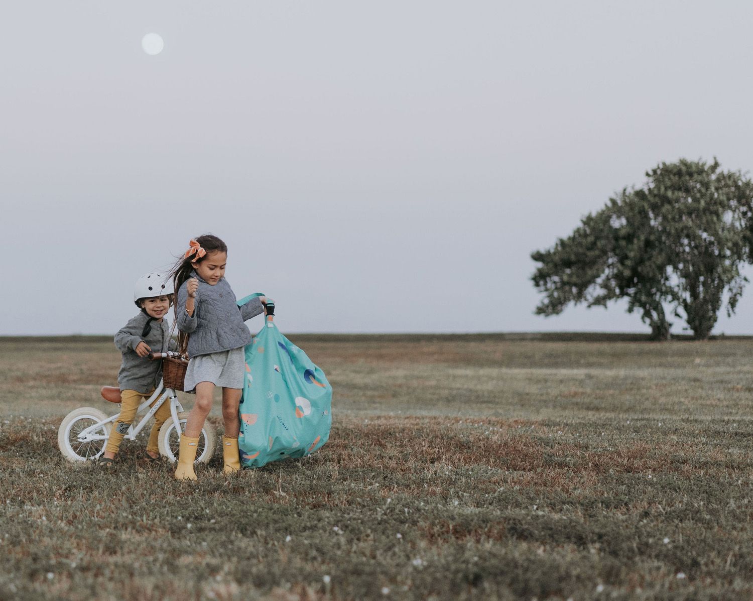 PLAY&GO OUTDOOR Hrací podložka / Vak na hračky Tyrkys | Stylové doplňky pro děti a ženy | Lavly.cz