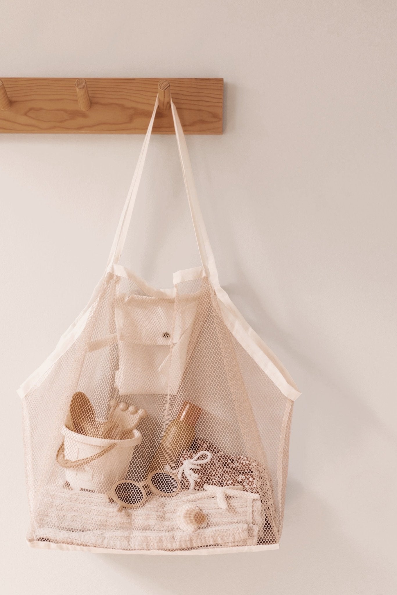 Plážová taška XL MRS. ERTHA Ivory | Lavly.cz