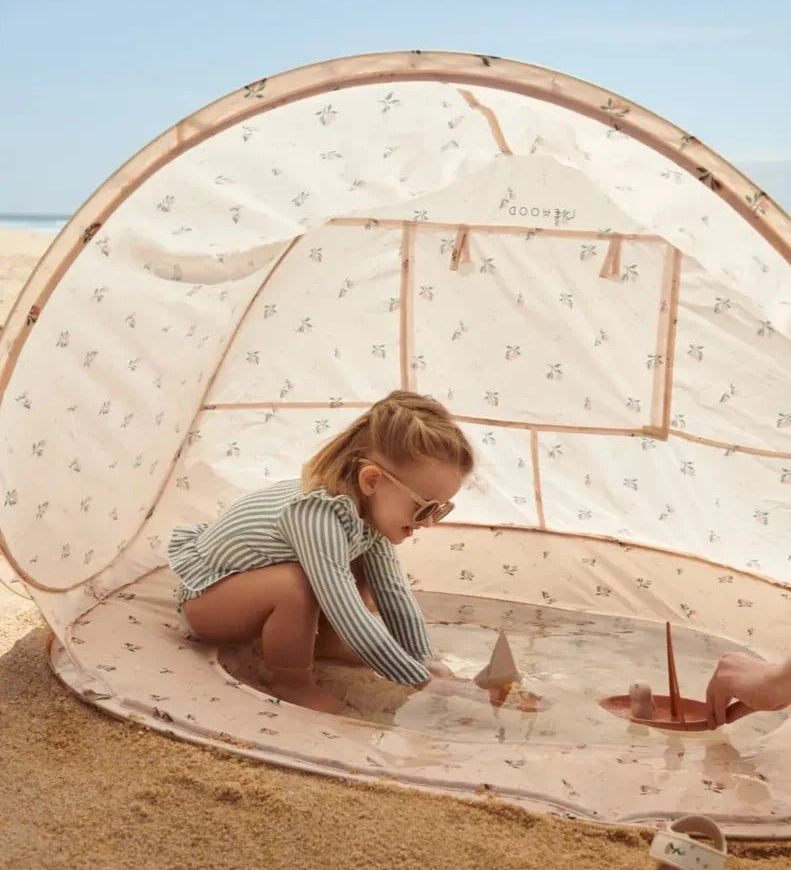 Plážový stan s bazénkem SPF40 LIEWOOD Everett Peach / Sea Shell | Stylové doplňky pro děti a ženy | Lavly.cz