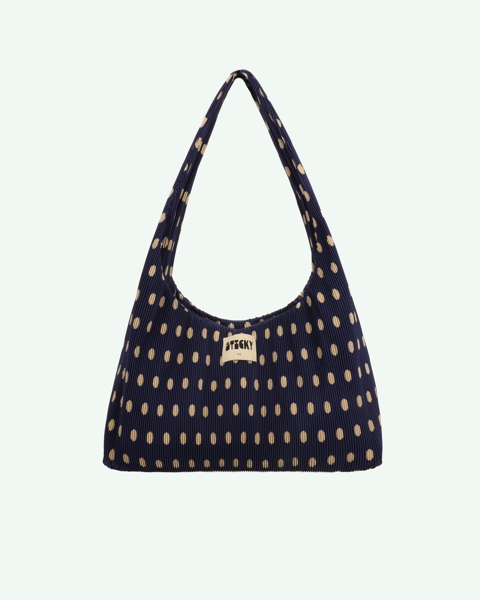 Plisovaná taška THE STICKY SIS CLUB Dots Marine + Marzipan | Lavly.cz