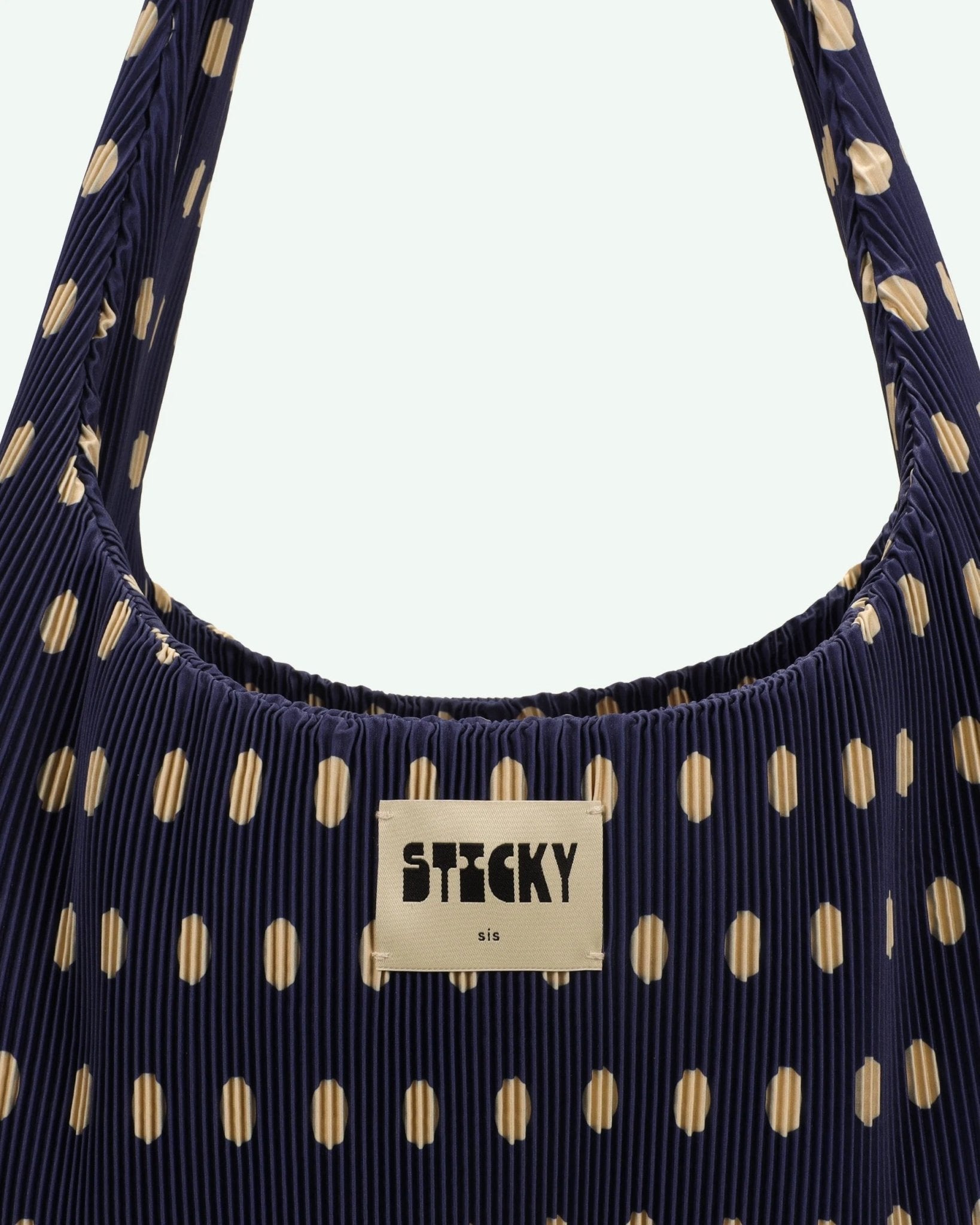Plisovaná taška THE STICKY SIS CLUB Dots Marine + Marzipan | Lavly.cz