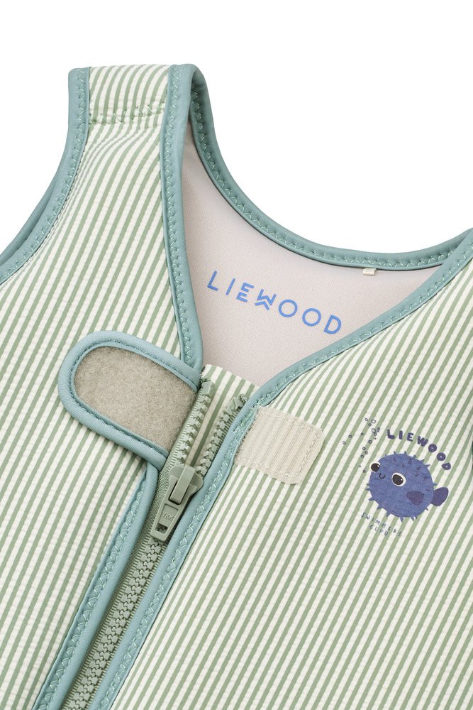 Plovací vesta LIEWOOD Dove Seersusucker Peppermint / Sandy | Lavly.cz