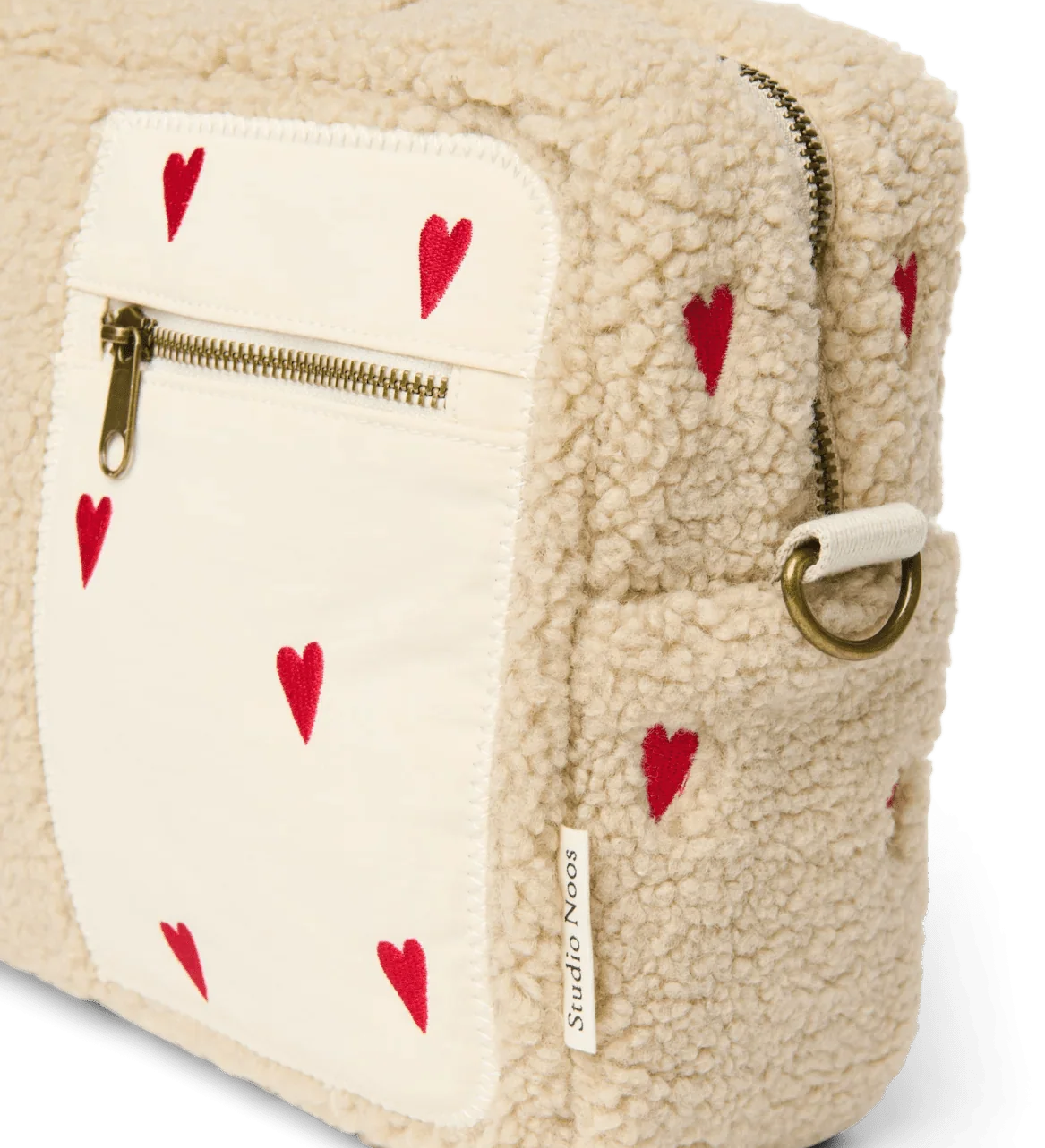 Přebalovací organizér STUDIO NOOS Ecru Teddy Hearts | Lavly.cz