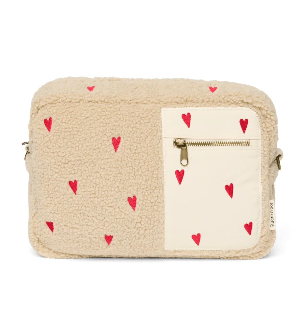 Přebalovací organizér STUDIO NOOS Ecru Teddy Hearts | Lavly.cz