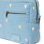 Přebalovací organizér STUDIO NOOS Light Blue Hearts Denim | Lavly.cz