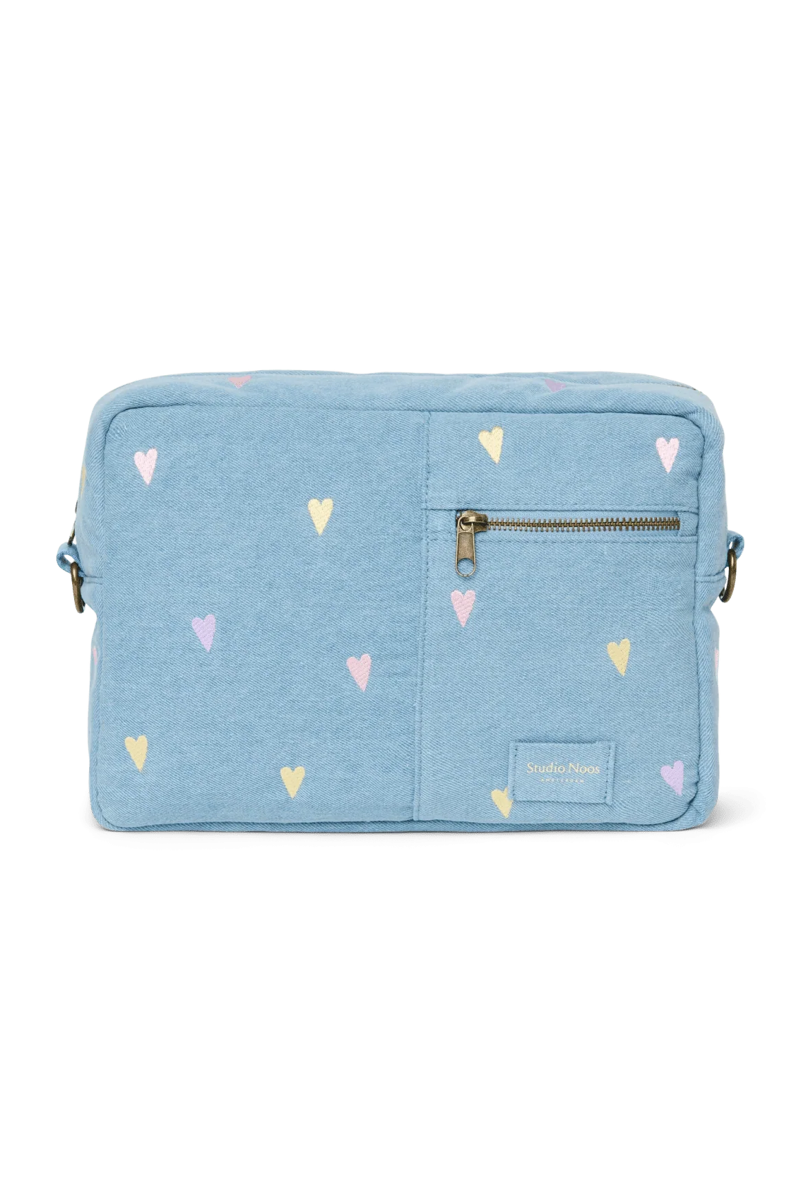 Přebalovací organizér STUDIO NOOS Light Blue Hearts Denim | Lavly.cz