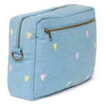 Přebalovací organizér STUDIO NOOS Light Blue Hearts Denim | Lavly.cz