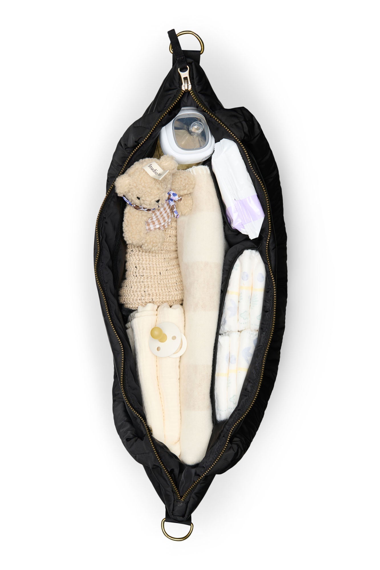 Přebalovací taška STUDIO NOOS Black Puffy | Lavly.cz