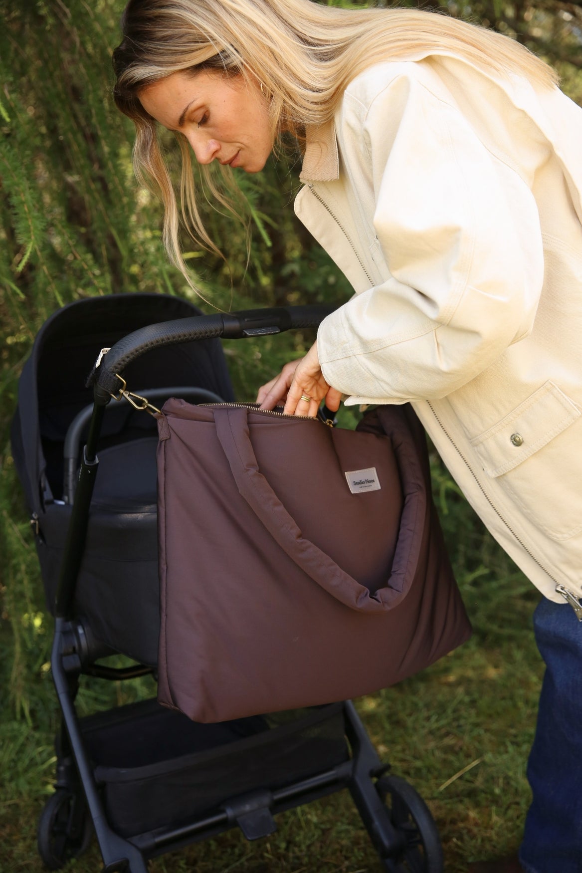 Přebalovací taška STUDIO NOOS Brown Puffy | Lavly.cz