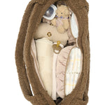 Přebalovací taška STUDIO NOOS Brown Teddy Hearts | Stylové doplňky pro děti a ženy | Lavly.cz