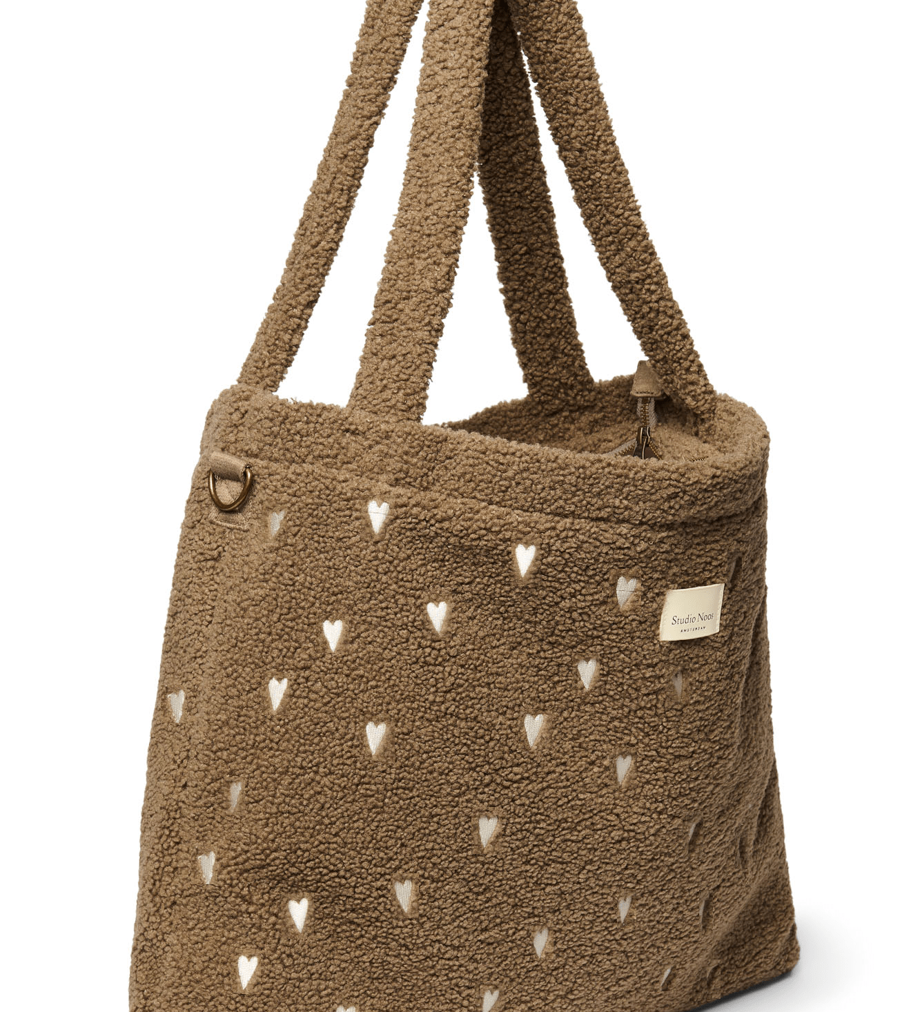 Přebalovací taška STUDIO NOOS Brown Teddy Hearts | Stylové doplňky pro děti a ženy | Lavly.cz