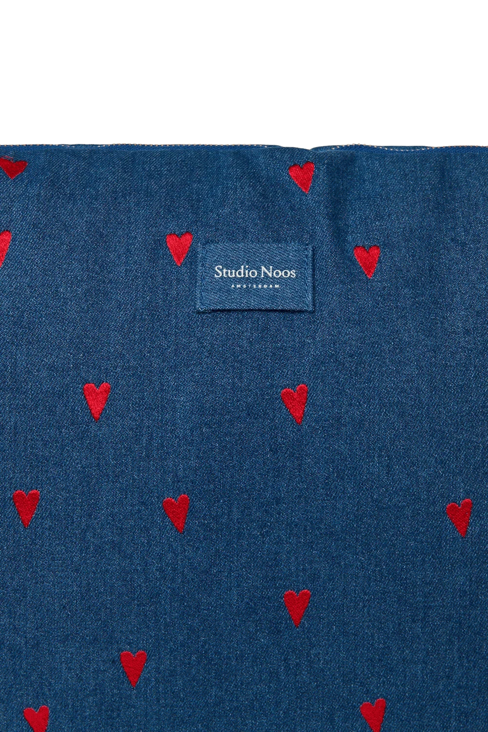 Přebalovací taška STUDIO NOOS Dark Blue Red Hearts Denim | Lavly.cz