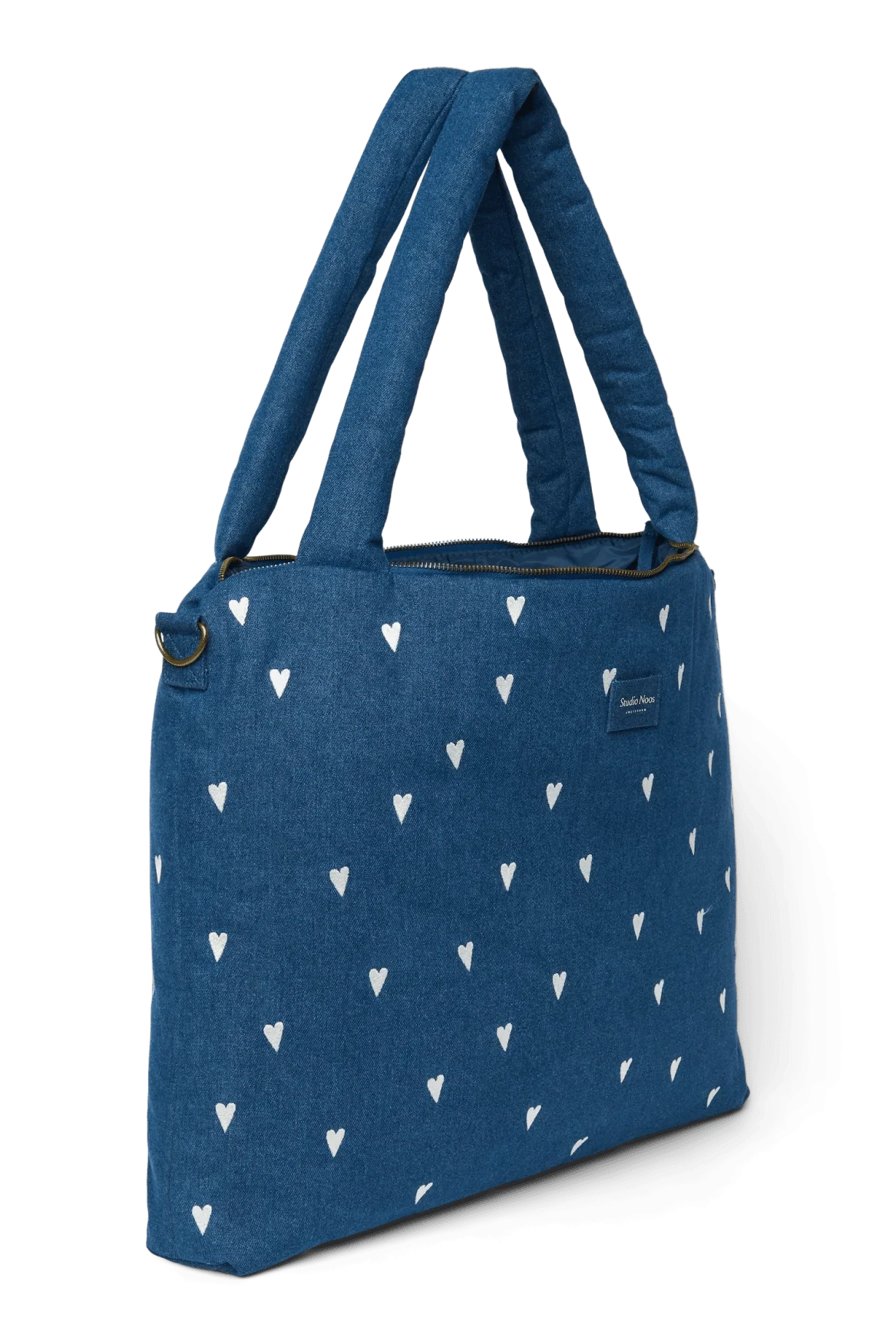 Přebalovací taška STUDIO NOOS Dark Blue White Hearts Denim | Lavly.cz