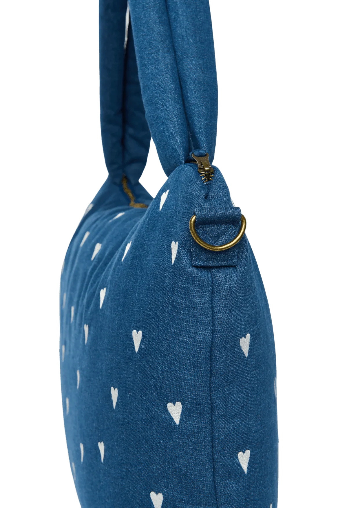 Přebalovací taška STUDIO NOOS Dark Blue White Hearts Denim | Lavly.cz