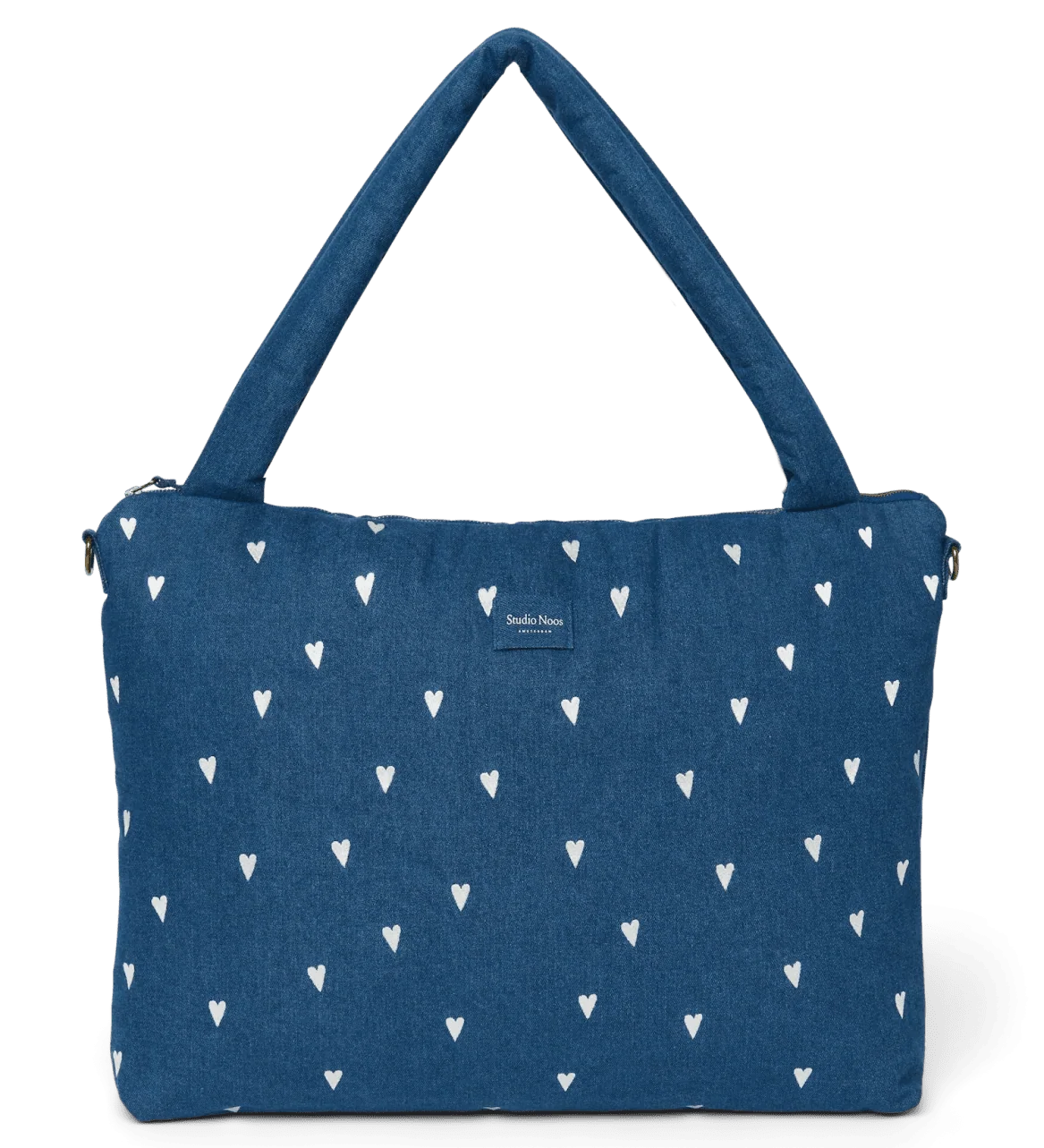 Přebalovací taška STUDIO NOOS Dark Blue White Hearts Denim | Lavly.cz