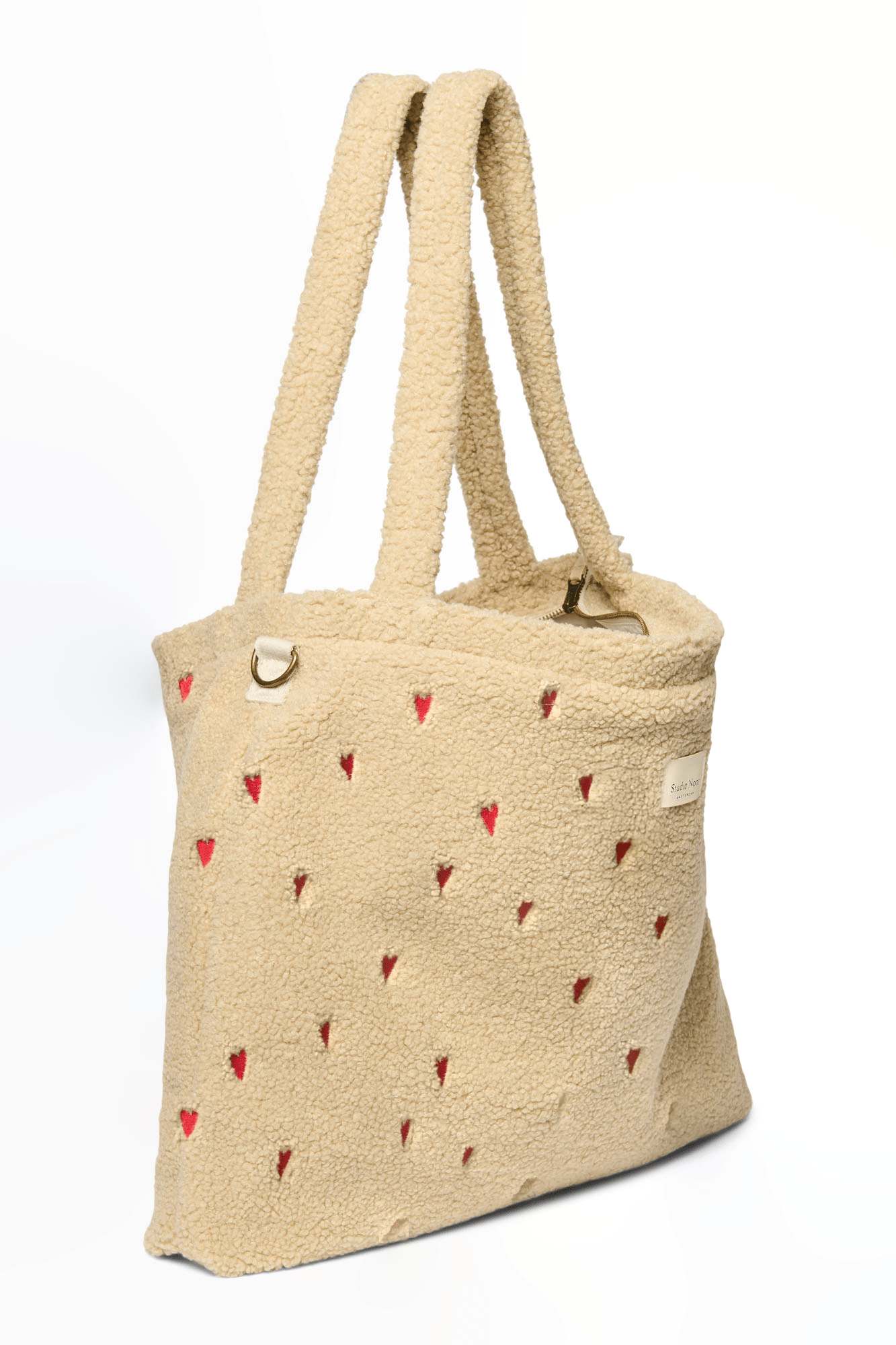 Přebalovací taška STUDIO NOOS Ecru Teddy Hearts | Stylové doplňky pro děti a ženy | Lavly.cz