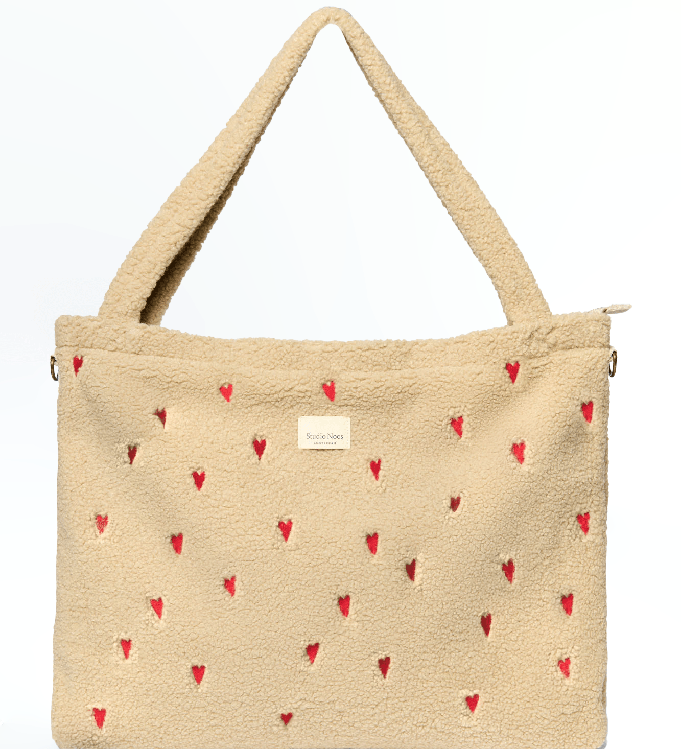 Přebalovací taška STUDIO NOOS Ecru Teddy Hearts | Stylové doplňky pro děti a ženy | Lavly.cz