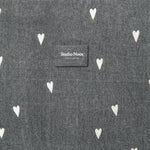 Přebalovací taška STUDIO NOOS Grey Denim Hearts | Lavly.cz