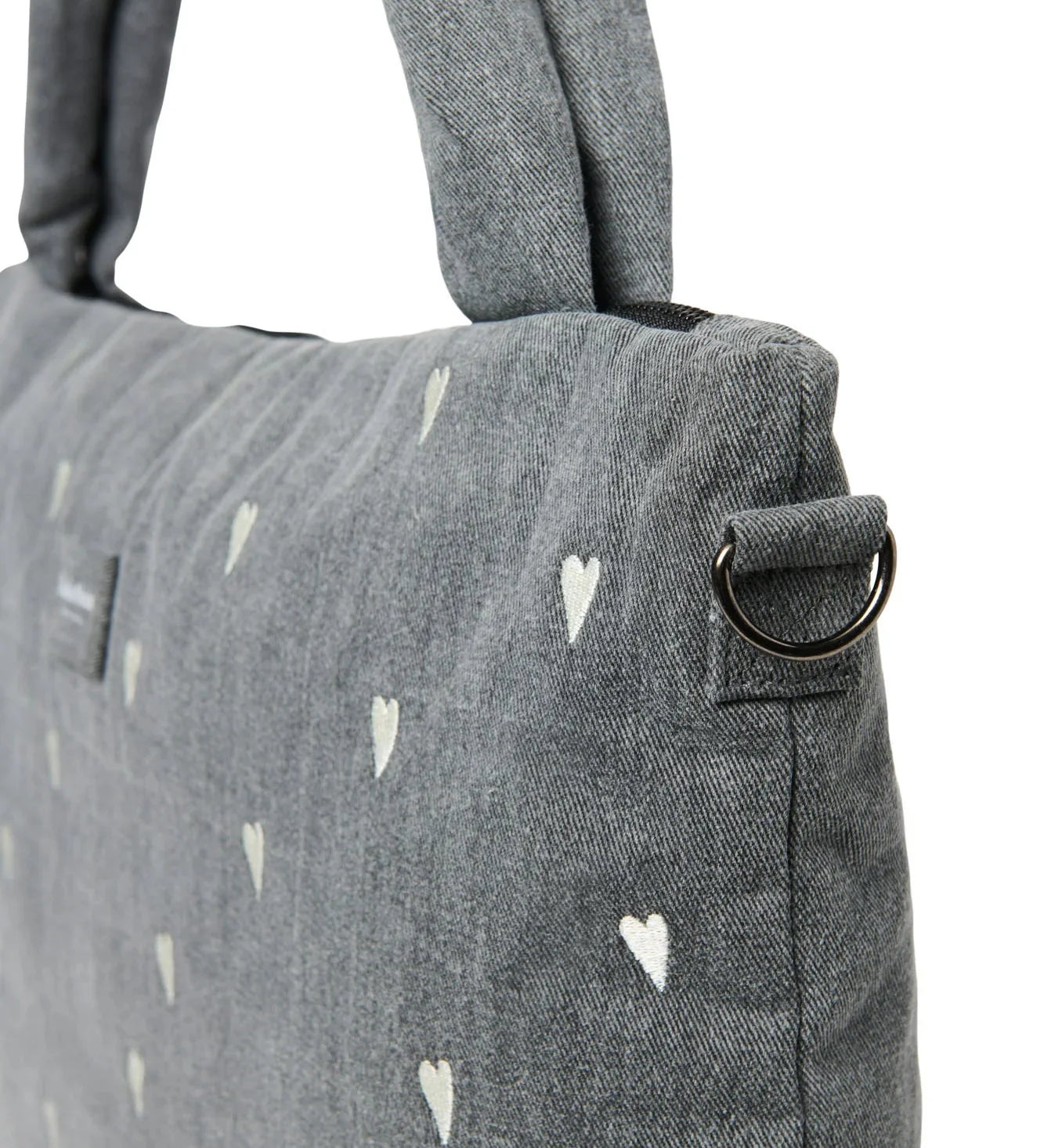 Přebalovací taška STUDIO NOOS Grey Denim Hearts | Lavly.cz