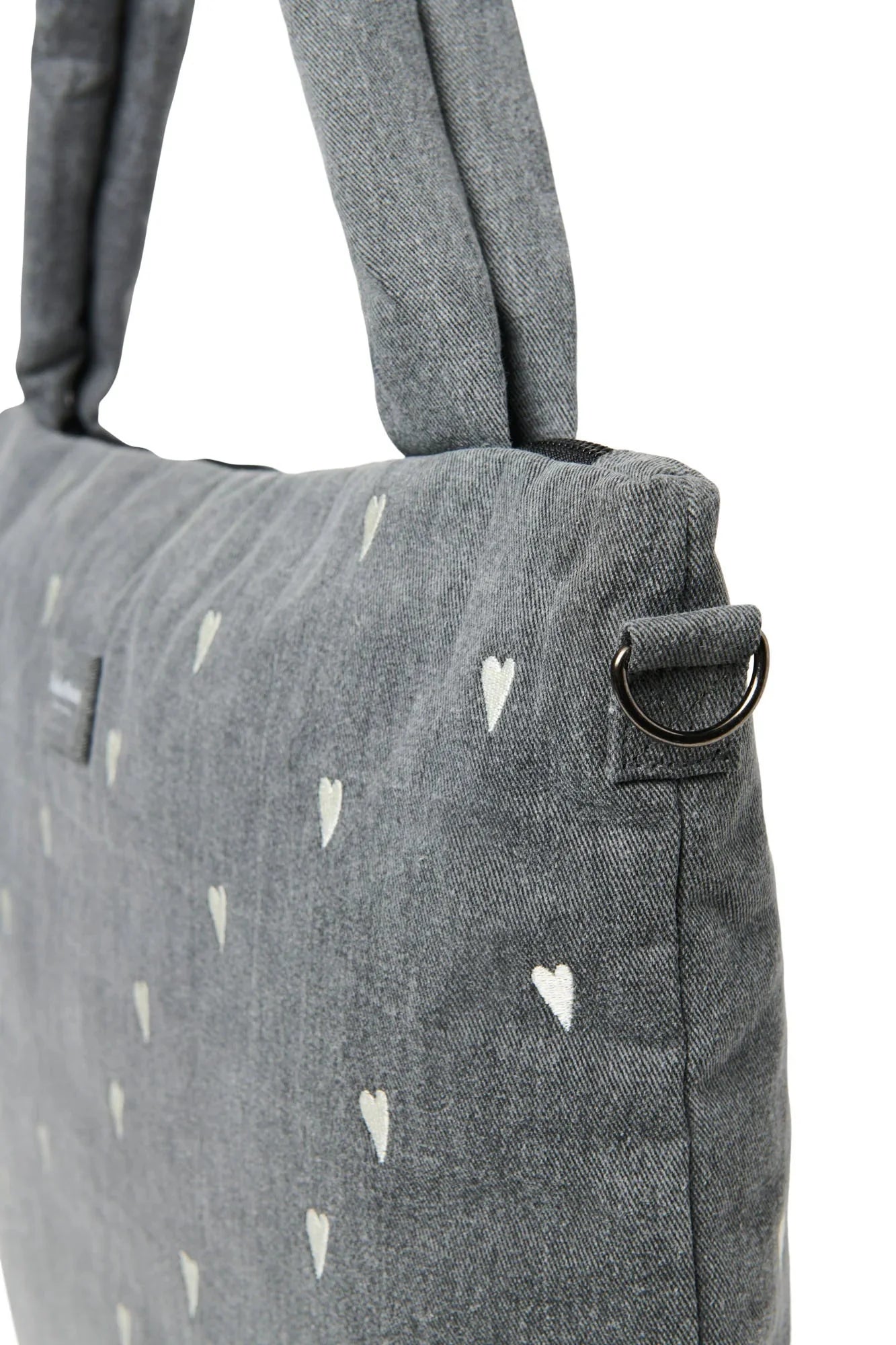 Přebalovací taška STUDIO NOOS Grey Denim Hearts | Lavly.cz