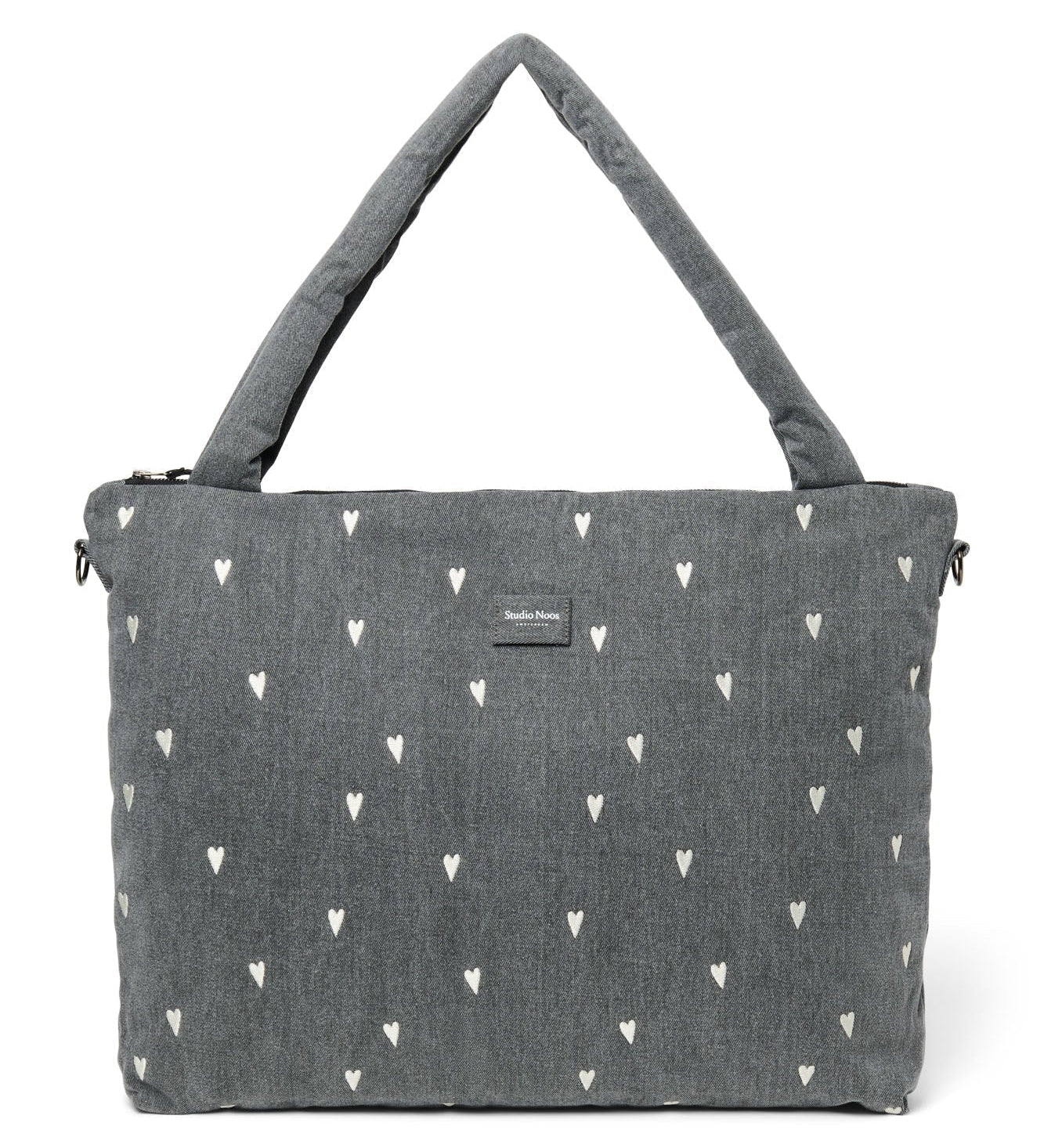 Přebalovací taška STUDIO NOOS Grey Denim Hearts | Lavly.cz