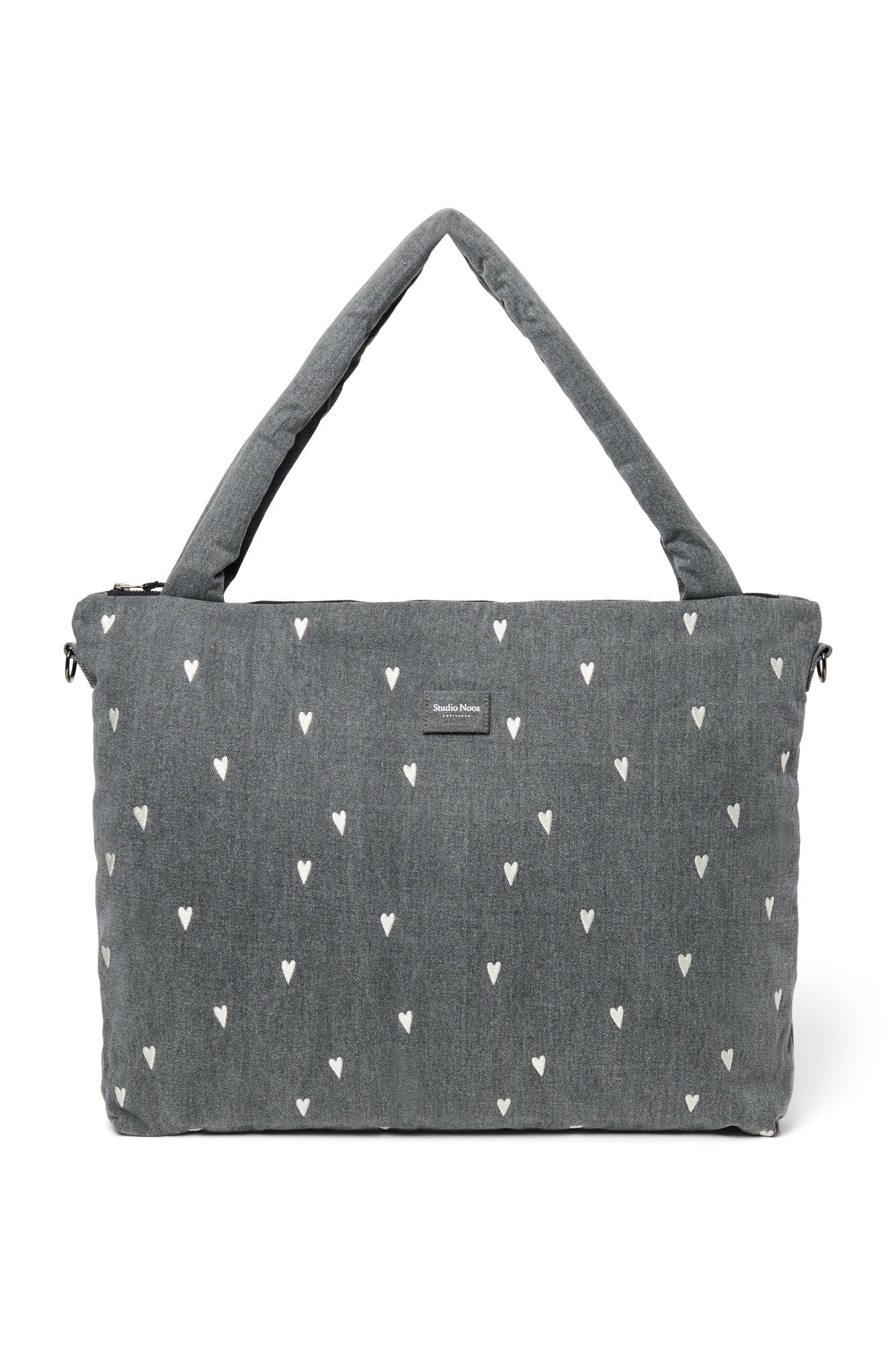 Přebalovací taška STUDIO NOOS Grey Denim Hearts | Lavly.cz