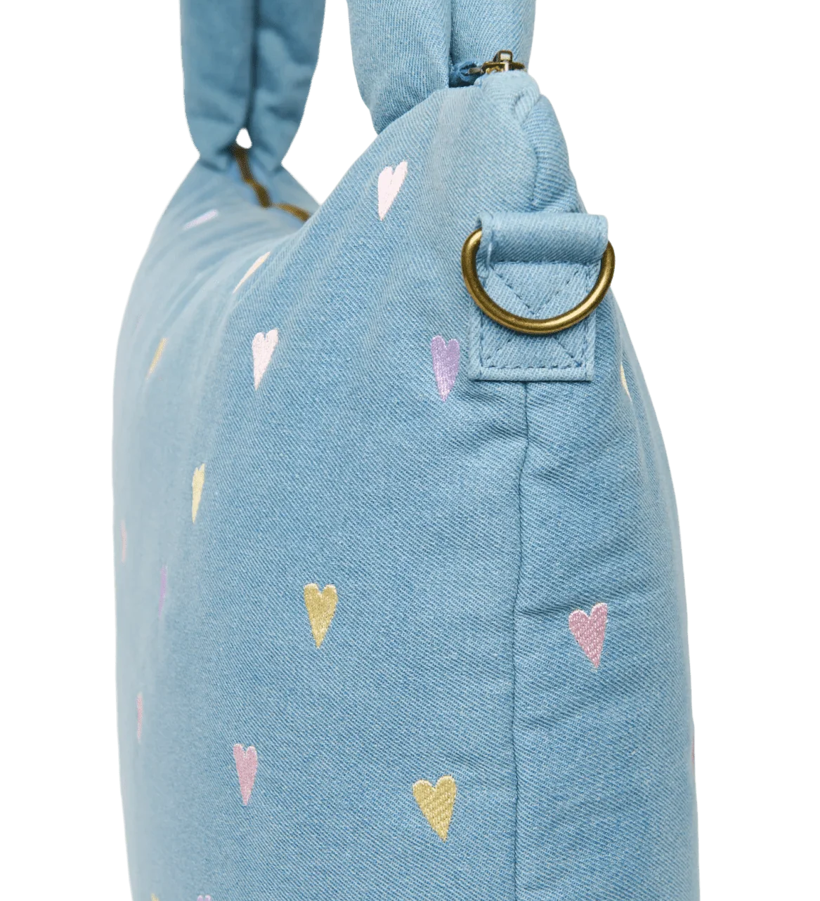 Přebalovací taška STUDIO NOOS Light Blue Hearts Denim | Lavly.cz