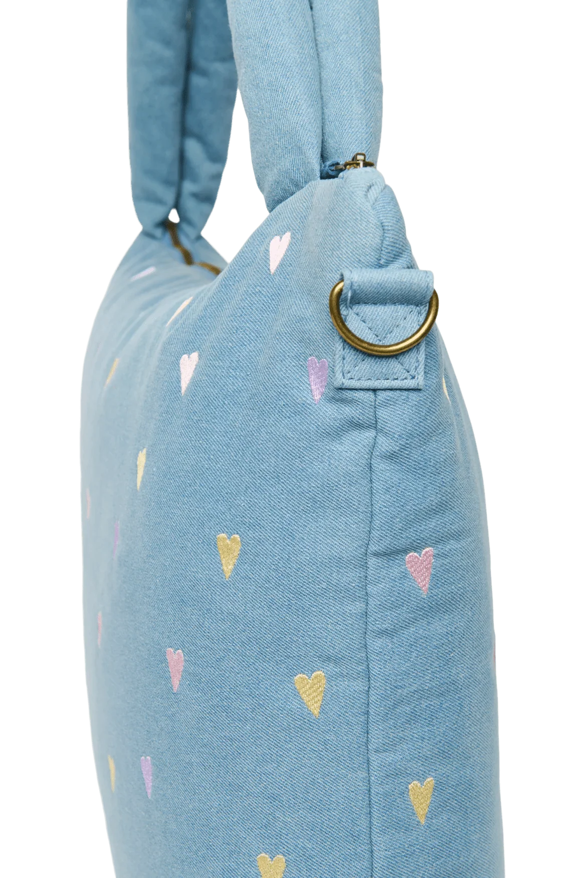 Přebalovací taška STUDIO NOOS Light Blue Hearts Denim | Lavly.cz