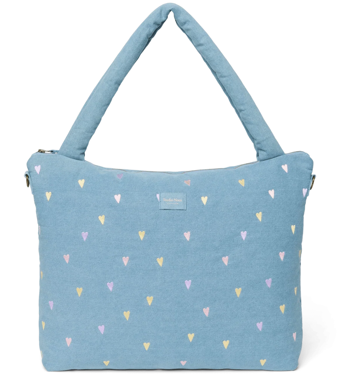 Přebalovací taška STUDIO NOOS Light Blue Hearts Denim | Lavly.cz