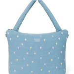 Přebalovací taška STUDIO NOOS Light Blue Hearts Denim | Lavly.cz