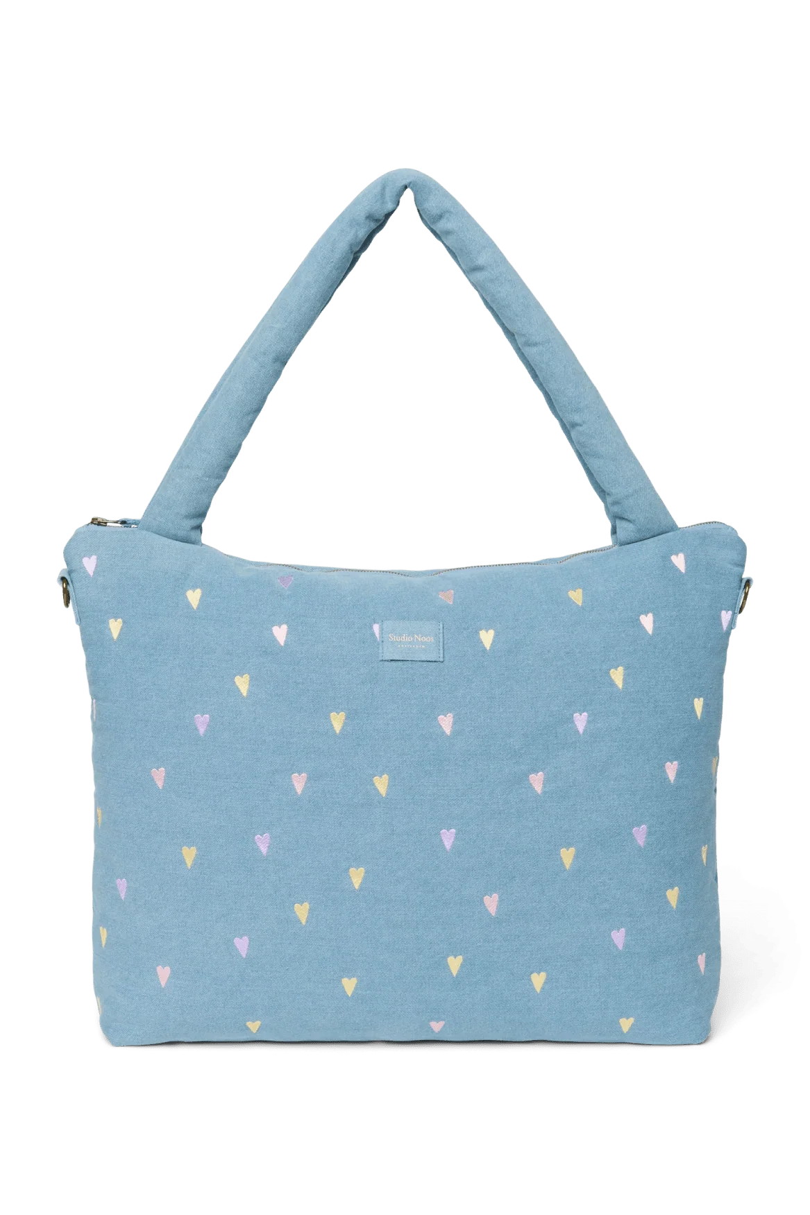 Přebalovací taška STUDIO NOOS Light Blue Hearts Denim | Lavly.cz