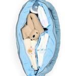 Přebalovací taška STUDIO NOOS Light Blue Hearts Denim | Lavly.cz