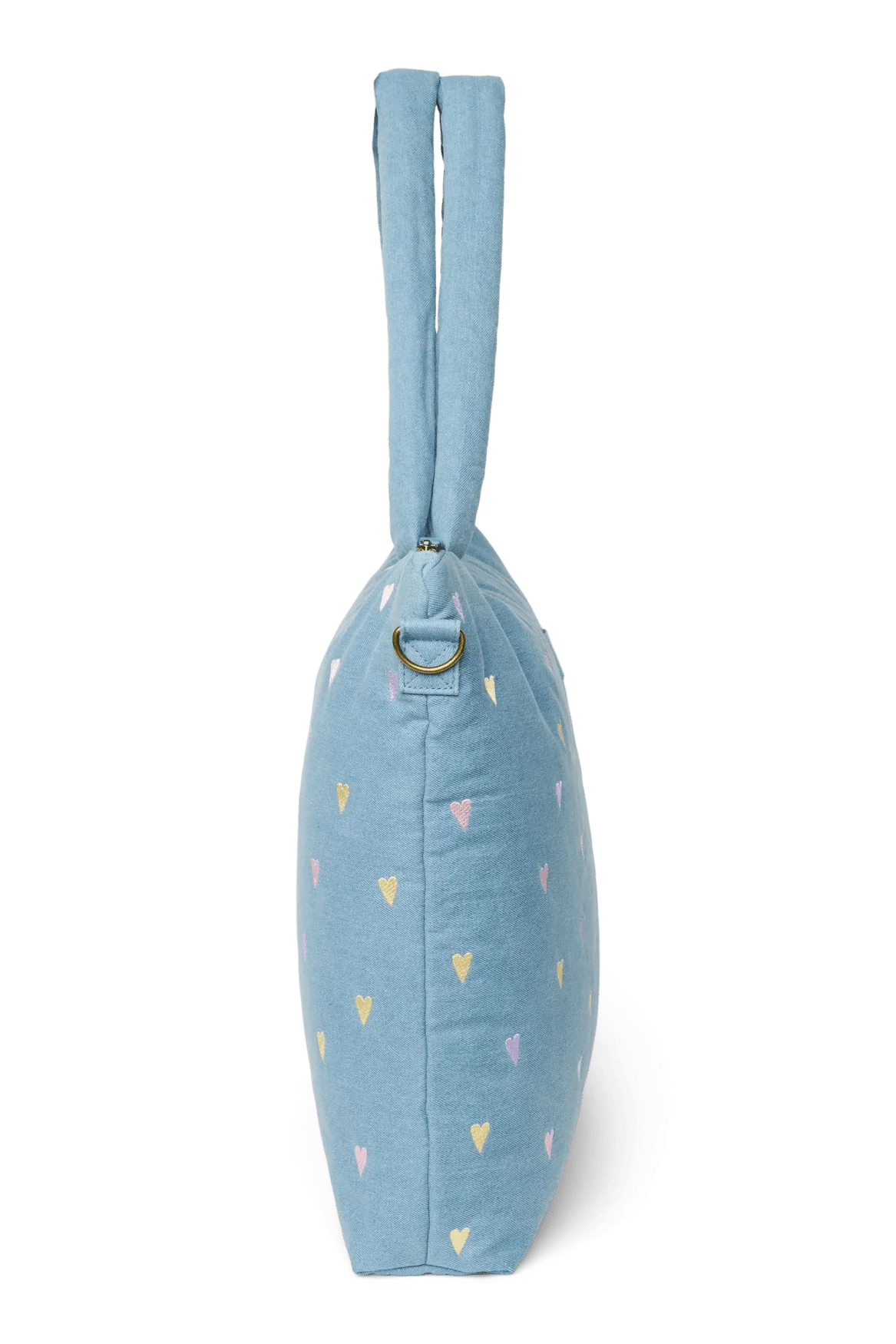 Přebalovací taška STUDIO NOOS Light Blue Hearts Denim | Lavly.cz