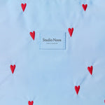Přebalovací taška STUDIO NOOS Light Blue Hearts Puffy | Lavly.cz