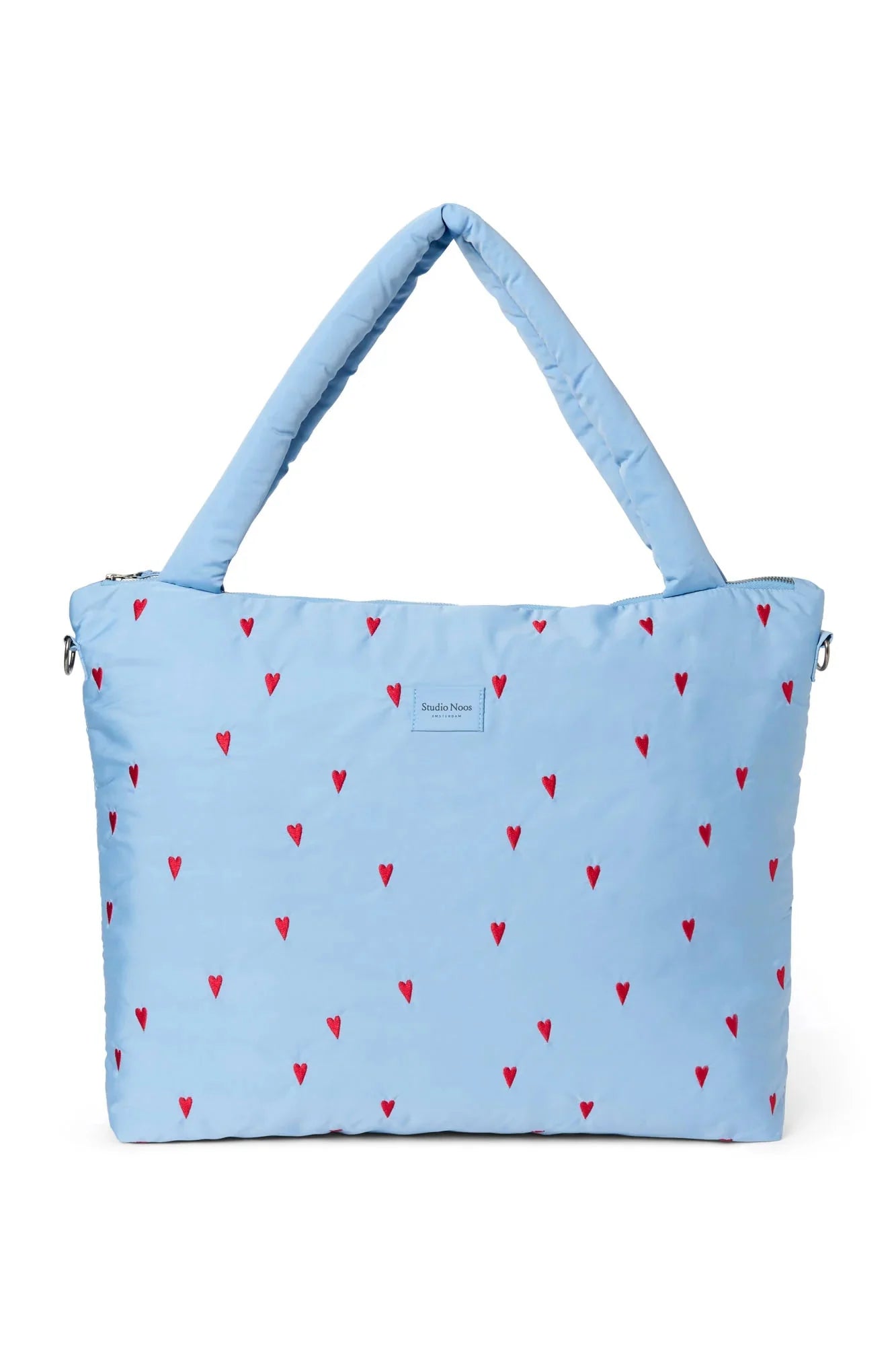 Přebalovací taška STUDIO NOOS Light Blue Hearts Puffy | Lavly.cz