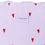 Přebalovací taška STUDIO NOOS Purple Hearts Puffy | Lavly.cz