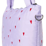 Přebalovací taška STUDIO NOOS Purple Hearts Puffy | Lavly.cz
