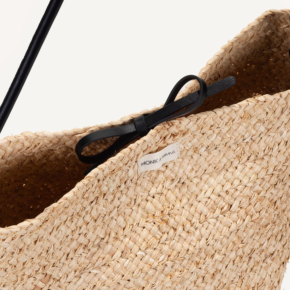 Proutěná taška MONK & ANNA Sama Black | Stylové doplňky pro děti a ženy | Lavly.cz