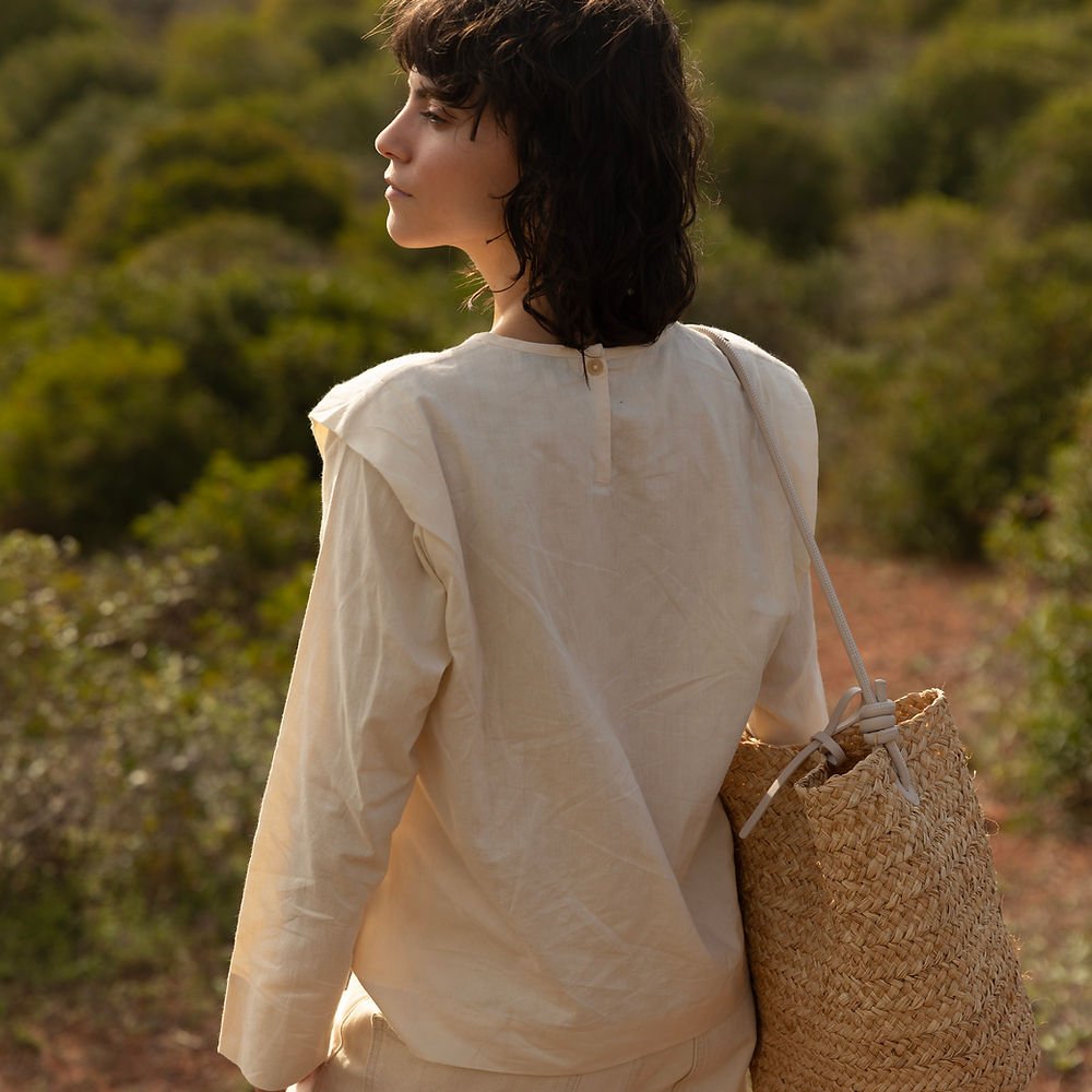 Proutěná taška MONK & ANNA Sama Stone | Stylové doplňky pro děti a ženy | Lavly.cz