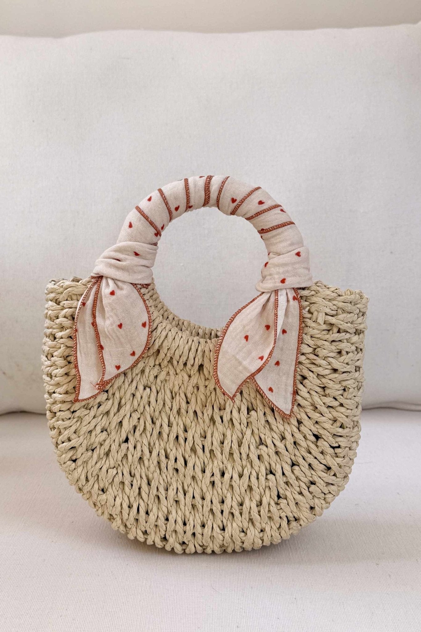 Proutěný košíček MRS. ERTHA Tiny Hearts | Lavly.cz