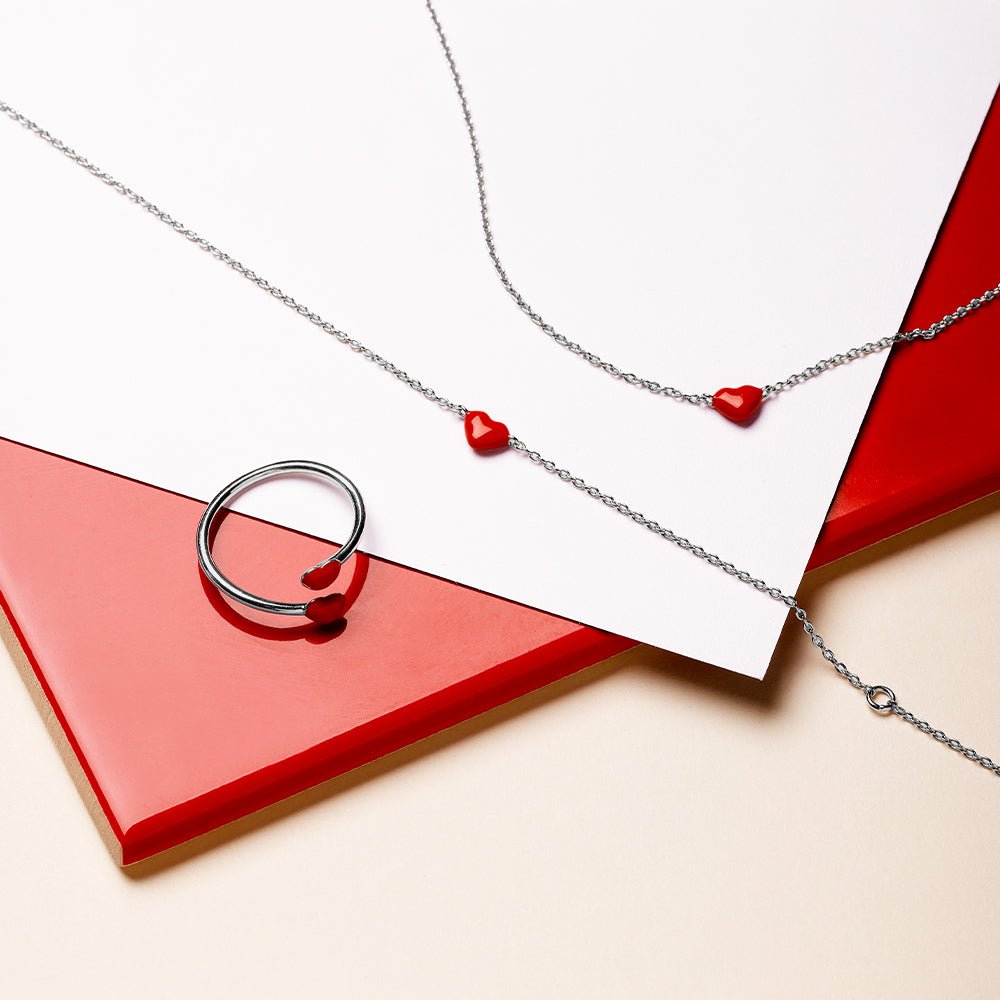 Prsten DESIGN LETTERS Little Big Love Stříbro | Stylové doplňky pro děti a ženy | Lavly.cz