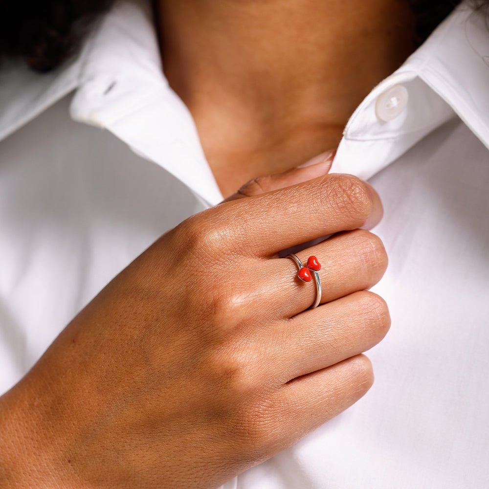 Prsten DESIGN LETTERS Little Big Love Stříbro | Stylové doplňky pro děti a ženy | Lavly.cz