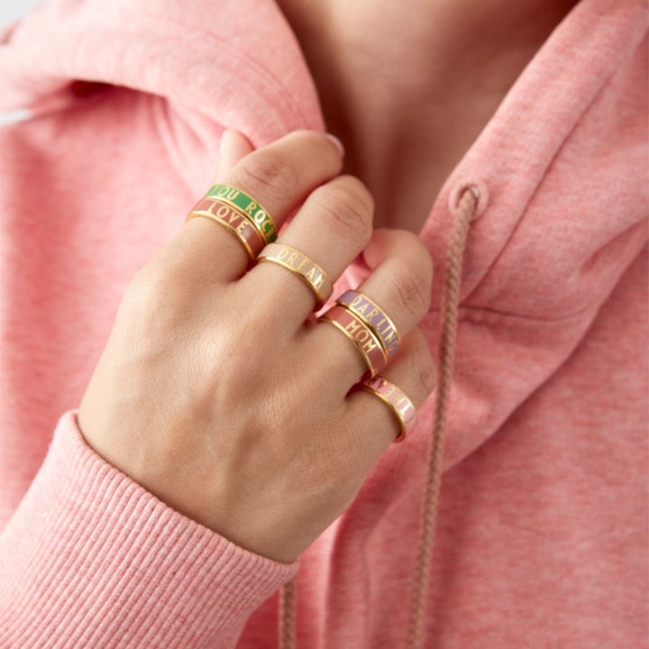 Prsten DESIGN LETTERS MOM | Stylové doplňky pro děti a ženy | Lavly.cz