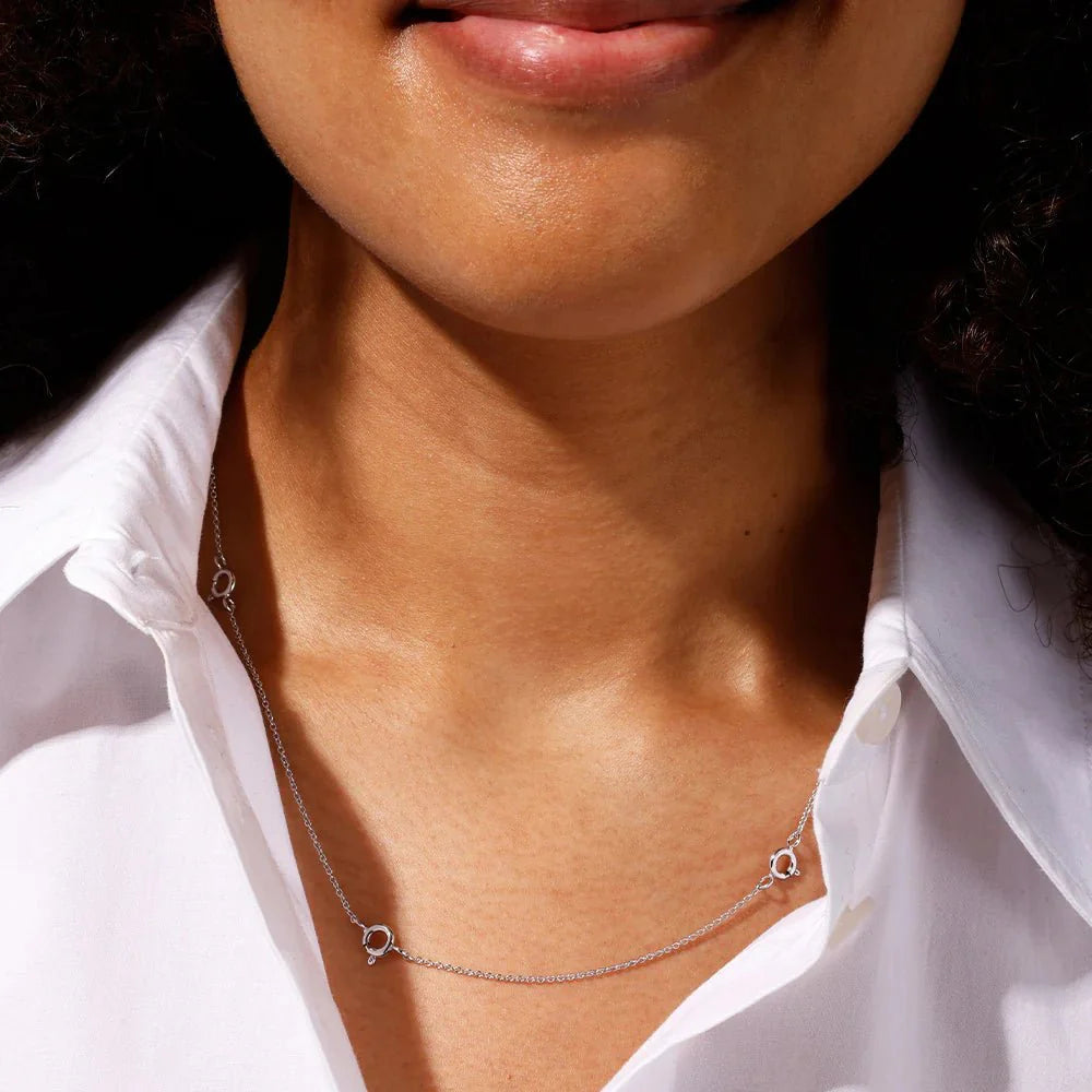 Řetízek DESIGN LETTERS Ruth s očky na přívěsky Stříbro | Lavly.cz