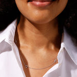 Řetízek DESIGN LETTERS Ruth s očky na přívěsky Stříbro | Lavly.cz