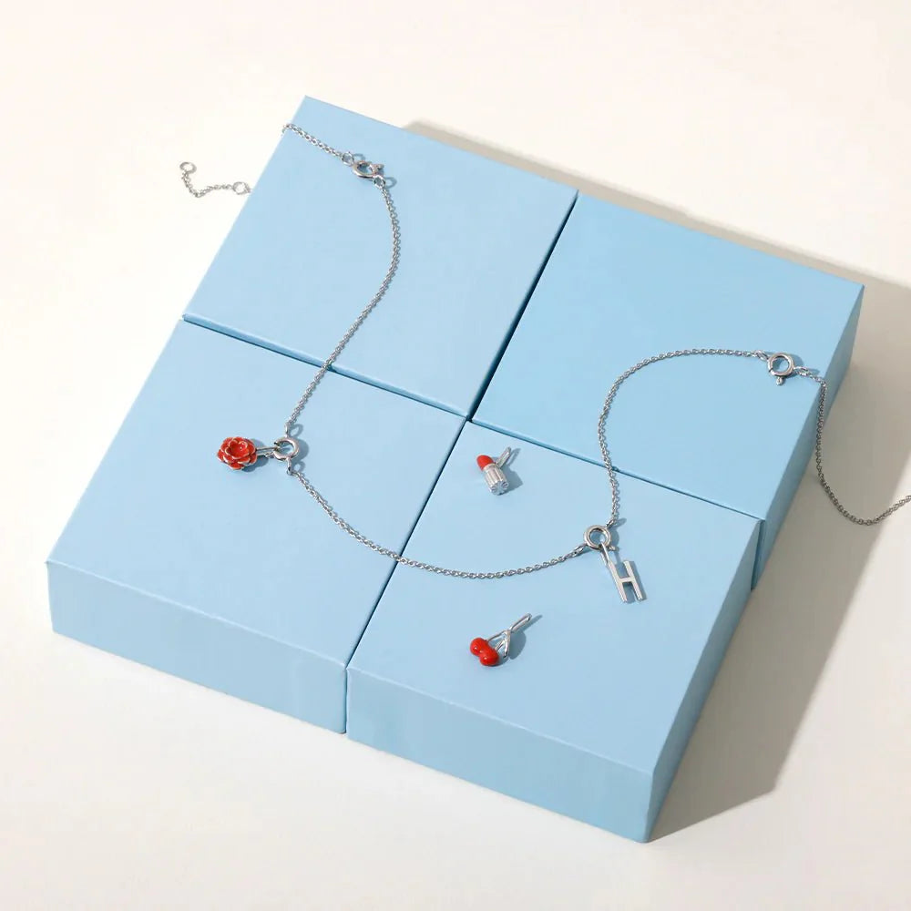 Řetízek DESIGN LETTERS Ruth s očky na přívěsky Stříbro | Lavly.cz