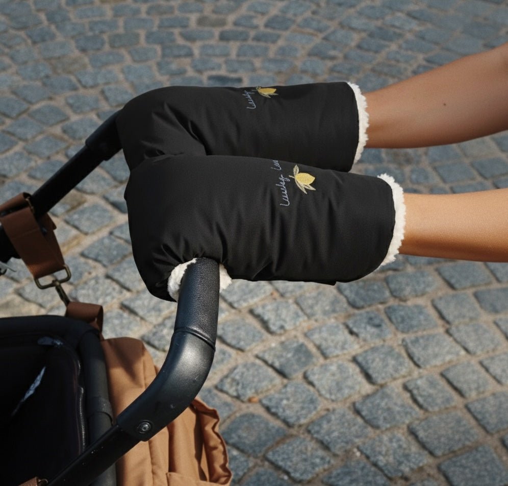 Rukavice na kočárek KONGES SLOJD Nohr Black | Stylové doplňky pro děti a ženy | Lavly.cz