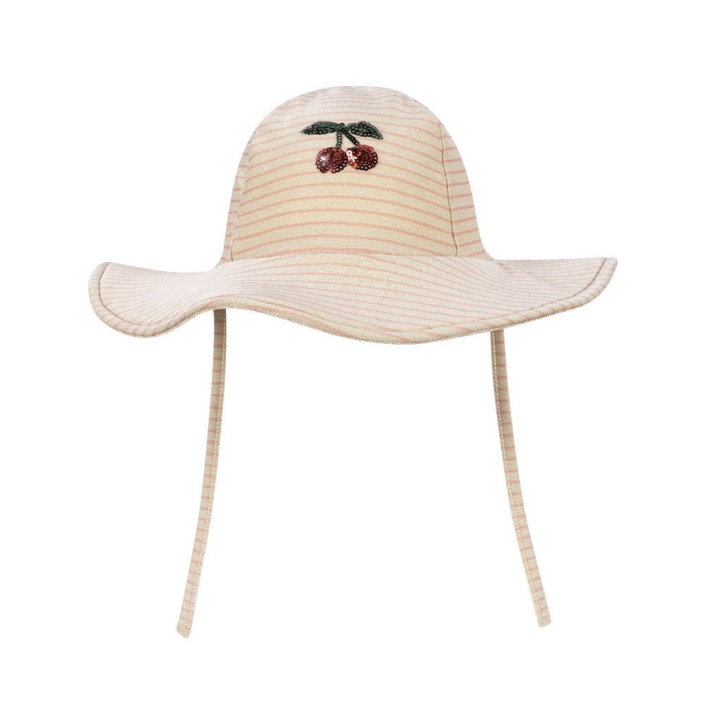 Rychleschnoucí letní klobouk KONGES SLOJD Jade Rose Stripe | Lavly.cz